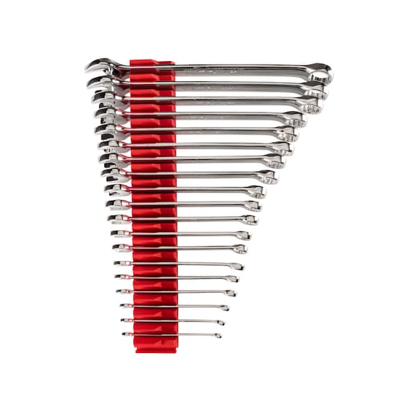Combination Wrench Set with Modular Wrench Organizer, 19-Piece (6 - 24 mm)